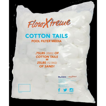 FLOWXTREME 0.75 lbs Cotton Tails Filter Media, Multicolored FL478218